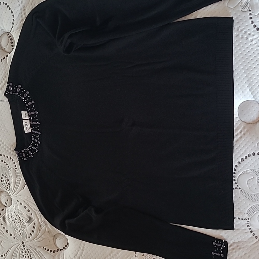 Black dress sweater